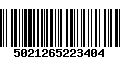 Código de Barras 5021265223404