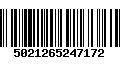 Código de Barras 5021265247172