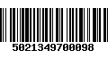 Código de Barras 5021349700098