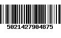 Código de Barras 5021427904875