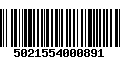 Código de Barras 5021554000891