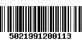 Código de Barras 5021991200113