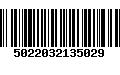 Código de Barras 5022032135029