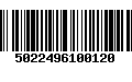 Código de Barras 5022496100120