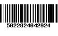 Código de Barras 5022824042924