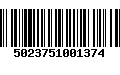 Código de Barras 5023751001374