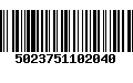 Código de Barras 5023751102040