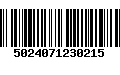 Código de Barras 5024071230215