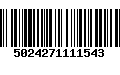 Código de Barras 5024271111543