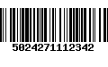 Código de Barras 5024271112342
