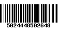 Código de Barras 5024448502648