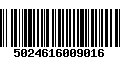Código de Barras 5024616009016
