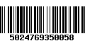 Código de Barras 5024769350058