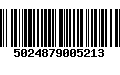 Código de Barras 5024879005213