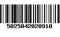 Código de Barras 5025042020910