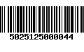 Código de Barras 5025125000044