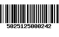 Código de Barras 5025125000242