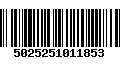 Código de Barras 5025251011853