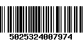 Código de Barras 5025324007974