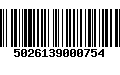 Código de Barras 5026139000754