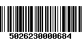 Código de Barras 5026230000684