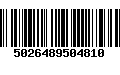 Código de Barras 5026489504810