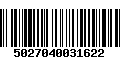 Código de Barras 5027040031622