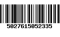 Código de Barras 5027615052335