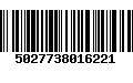 Código de Barras 5027738016221