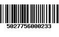 Código de Barras 5027756000233