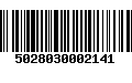 Código de Barras 5028030002141