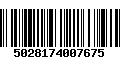 Código de Barras 5028174007675