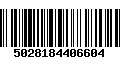 Código de Barras 5028184406604