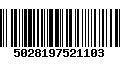 Código de Barras 5028197521103