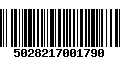 Código de Barras 5028217001790