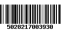 Código de Barras 5028217003930