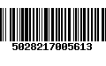 Código de Barras 5028217005613