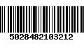 Código de Barras 5028482103212