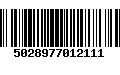 Código de Barras 5028977012111