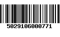 Código de Barras 5029106000771