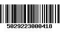 Código de Barras 5029223000418