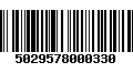 Código de Barras 5029578000330