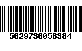 Código de Barras 5029730058384