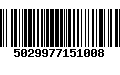 Código de Barras 5029977151008