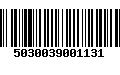 Código de Barras 5030039001131