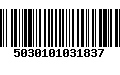 Código de Barras 5030101031837