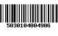 Código de Barras 5030104004906