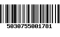 Código de Barras 5030755001781