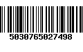 Código de Barras 5030765027498