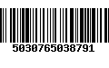 Código de Barras 5030765038791